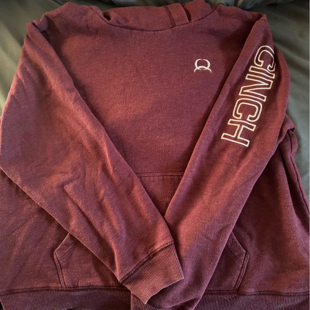 Maroon Cinch Hoodie sz large